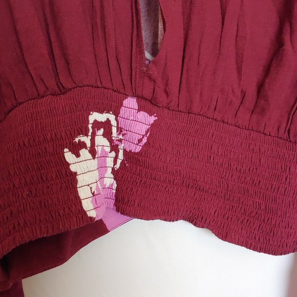 Free People Say you Love Me high neck keyhole in front & open back with sash  XS - Picture 8 of 14